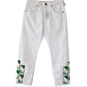 Levi's white jeans